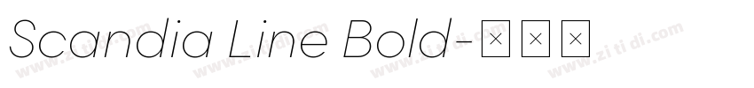 Scandia Line Bold字体转换